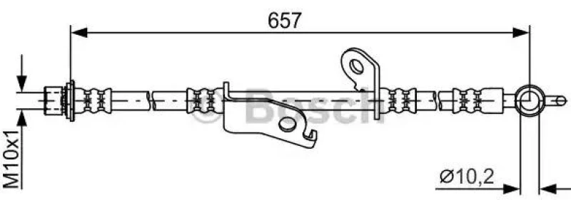 Image of Bosch 1 987 481 789 Brake Hose Brake Hose (83)