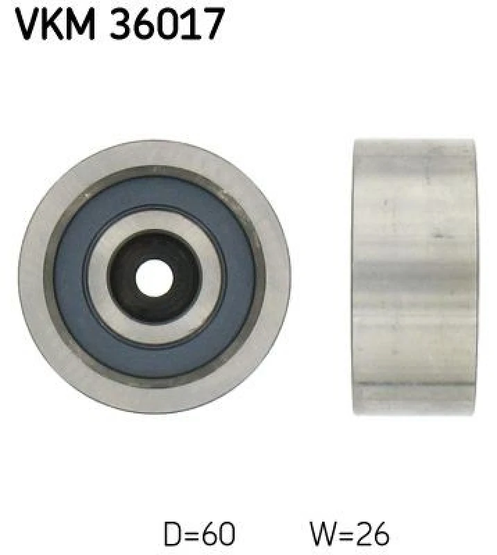 Image of SKF Deflection / guide pulley, V-ribbed belt SKF VKM 36017