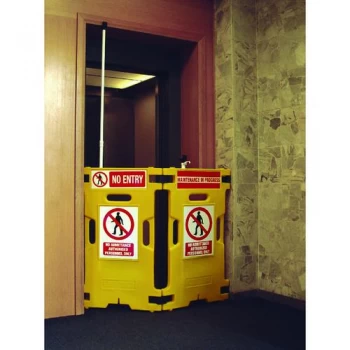 Image of Slingsby Barrier Elevator Guard Set of 2 Yellow 309856 Pack of 2