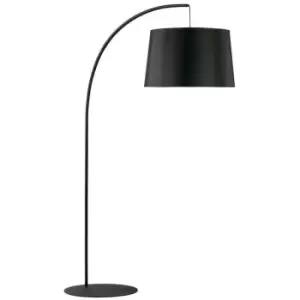 image of Zumaline Kalaiya Arc Floor Lamp, Black, Gold, x E27 60W