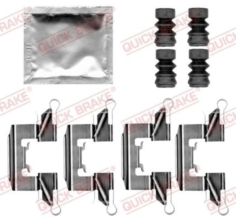 Image of QUICK BRAKE Brake pad fitting kit QUICK BRAKE 109-0139