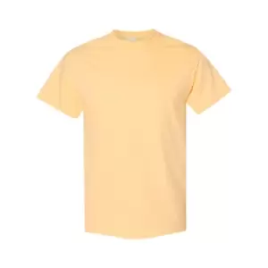 image of Gildan Mens Heavy Cotton Short Sleeve T-Shirt (Pack Of 5) (2XL) (Yellow Haze)