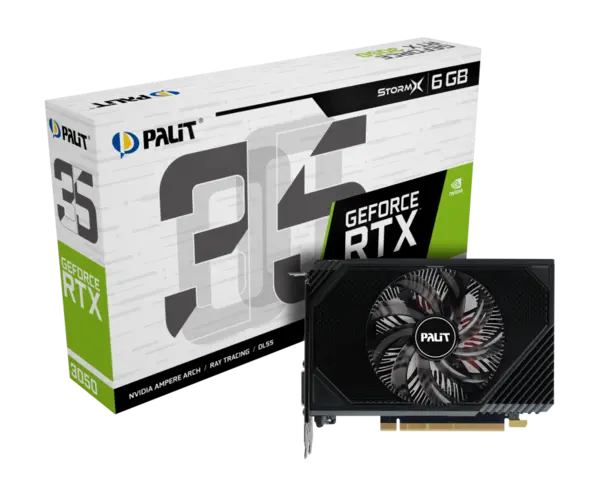 image of Palit GeForce RTX 3050 Storm X 6GB GDDR6 Graphics Card - NE63050018JE-1070F