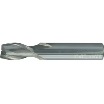 Image of 8.00MM Carbide 2 Flute Plain Shank Short Series Slot Drill - Uncoated - Swisstech