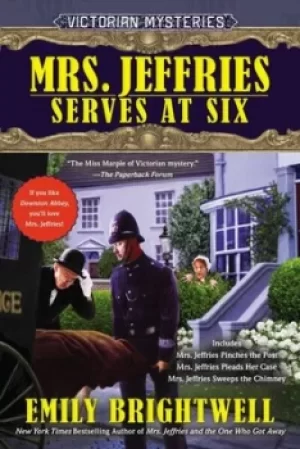Image of Mrs Jeffries serves at six by Emily Brightwell