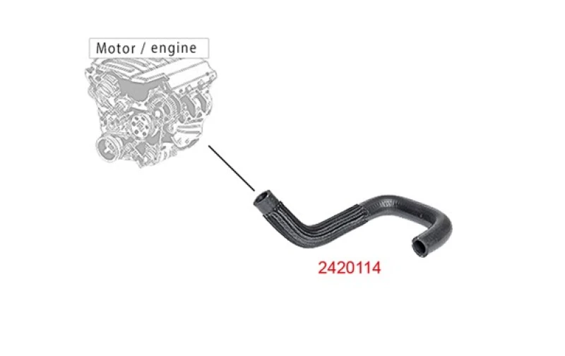 Image of Radiator hose METZGER 2420114