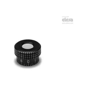Image of ELESA Knurled control knob-MBR.30 B-5+CGS-C17 Green