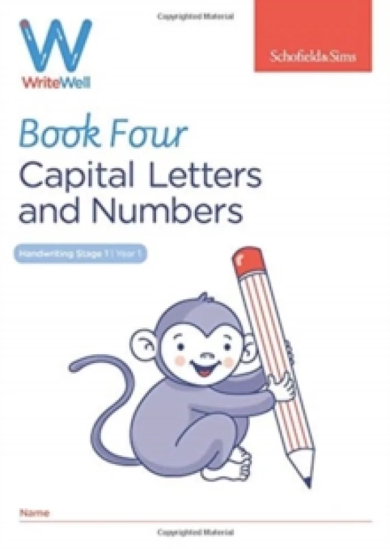 Image of Carol Matchett WriteWell 4: Capital Letters and Numbers, Year 1, Ages 5-6 Book Multi unisex