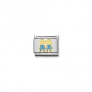 Image of Nomination Composable Clasic Fun Enamel Gold Brothers Link 030209/47