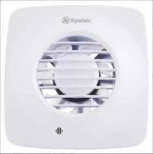 image of Xpelair DX100HTS Square Humidistat Timer Extractor Fan with Wall Kit - 93028AW