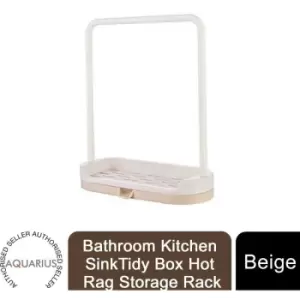 Image of Hanging Bathroom Kitchen SinkTidy Box Hot Rag Storage Rack, Beige