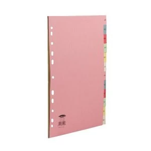 Image of Concord Manilla Index Europunched Jan-Dec A4 Assorted Ref 71999