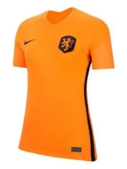 Image of Nike Womens Holland 22/23 Stadium Home S/s Jersey, Orange Size M Women