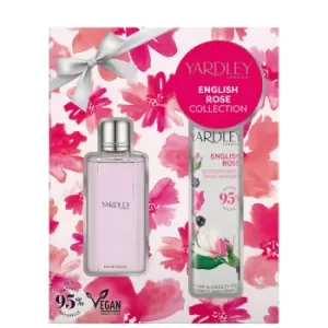 image of Yardley Christmas 2023 English Rose Eau de Toilette 50ml Gift Set (TBC check contents)