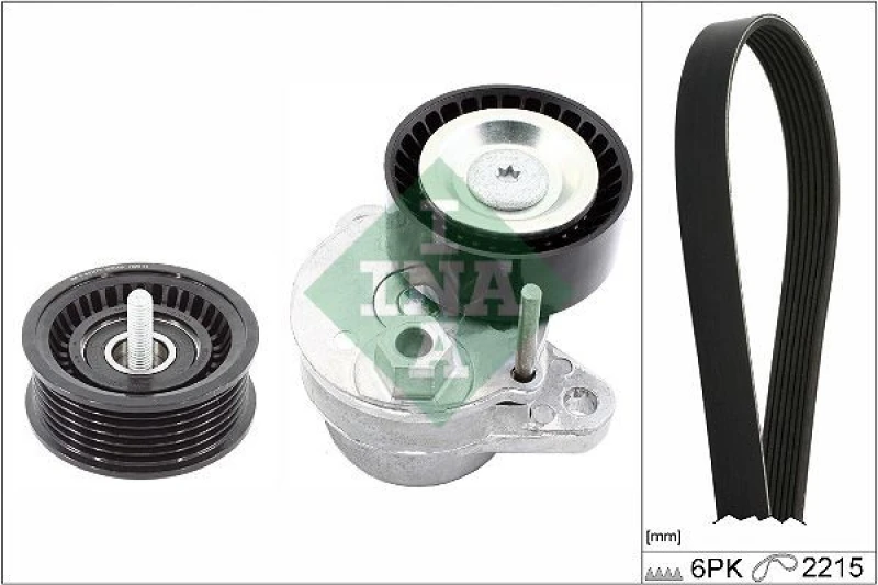 Image of V-Ribbed Belt Set INA 529 0499 10