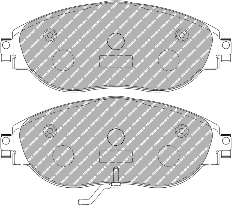 Image of Brake pad set FERODO RACING FDS4425