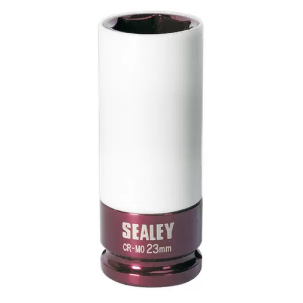 Image of Genuine SEALEY SX03023 Alloy Wheel Impact Socket 23mm 1/2Sq Drive
