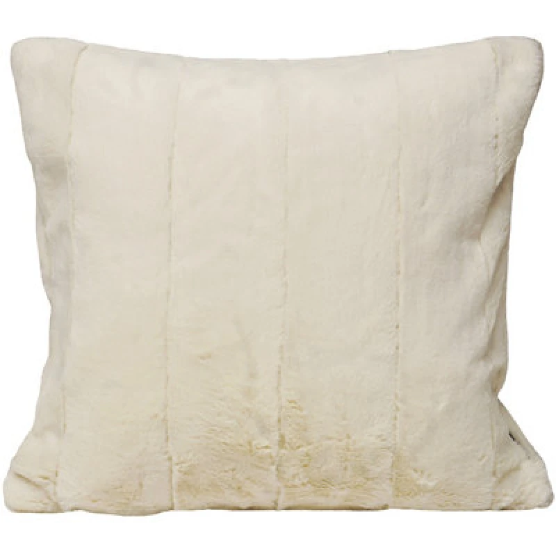 Image of Paoletti Paoletti Empress Alaskan Faux Fur Large Cushion in Cream Size: 55cm x 55cm Cream 55cm x 55cm Unisex 5025532279231