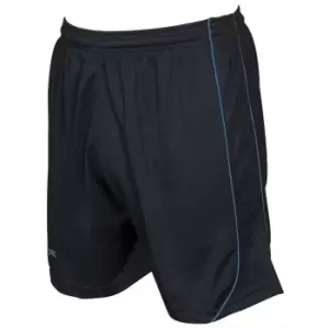 Image of Precision Childrens/Kids Mestalla Shorts (S) (Black/Azure)
