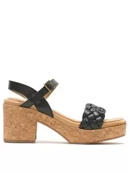 image of Hush Puppies Poppy Qtr Strap - Black, Size 4, Women