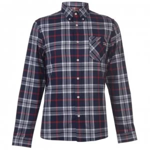 image of Pretty Green Check Shirt - Navy