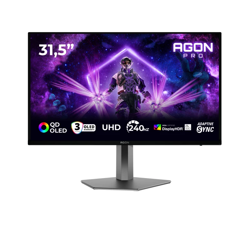 Image of AOC AOC AGON PRO AG326UZD2 computer monitor 80cm (31.5") 3840 x 2160 pixels 4K Ultra HD OLED Black AG326UZD2