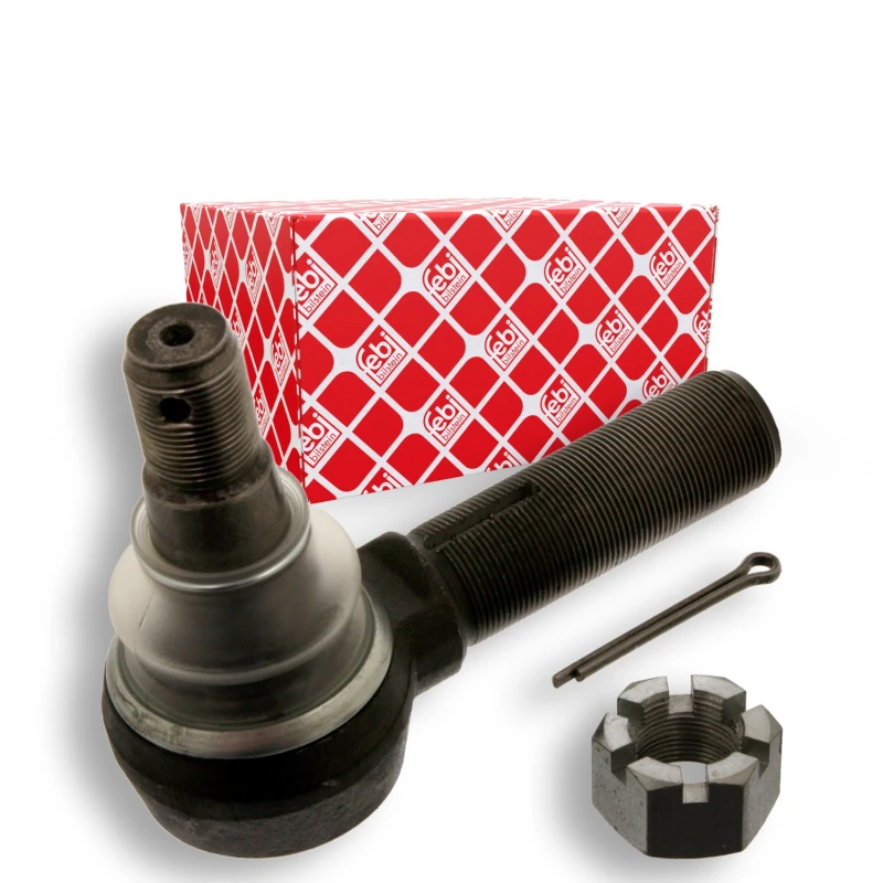 Image of FEBI BILSTEIN 35662 Track rod end Front Axle Right, with crown nut Tie Rod End (914)