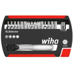 image of 36951 XLSelector Ratchet Bit Set, 17 Piece - Wiha