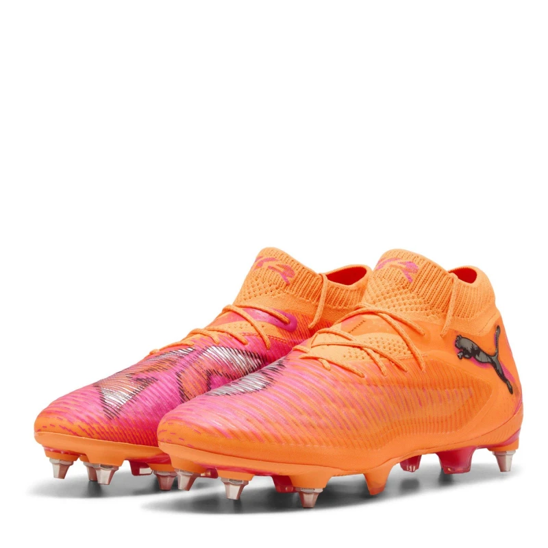 Image of Puma Future 8 Ultimate Soft Ground Football Boots Orange/Black male 9.5 (44)