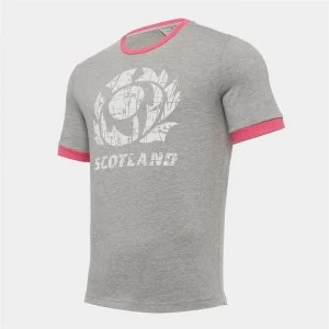 Image of Macron Scotland T Shirt Mens - GryM/Rasp
