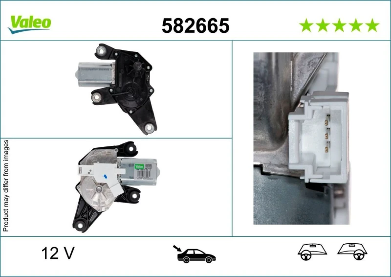 Image of Wiper motor VALEO 582665