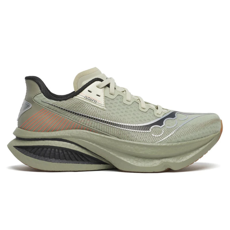 Image of Saucony Endorphin Azura Shoes Green Gray SS26, Size 41 - EUR