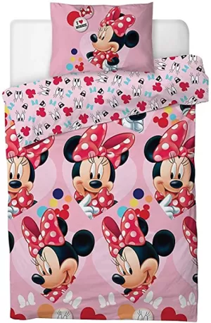 Disney Minnie Mouse Cutest Ever Single Duvet Cover Set