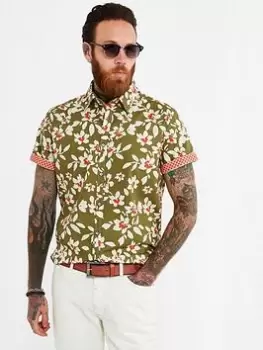 Image of Joe Browns Easy Days Shirt - Green, Size 2XL, Men