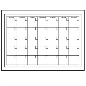 Image of Fine Decor Fine Decor Monthly Calendar Whiteboard Wall Decal