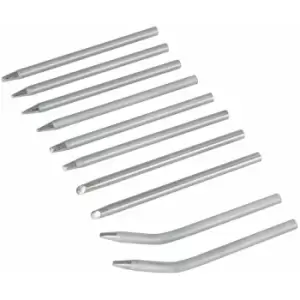 Image of Soldering Iron Tips Set 10pce - 15 & 25W - Silverline