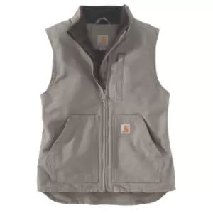 Image of Carhartt Womens Sherpa Lined Mock Neck Soft Duck Vest L - Bust 38-40' (96.5-101.5cm)