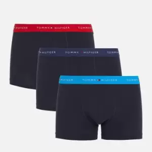 Image of Tommy Hilfiger Three-Pack Cotton-Blend Jersey Trunks - L