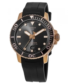 Image of Tissot Seastar 1000 Automatic Black Dial Black Rubber Strap Mens Watch T120.407.37.051.01 T120.407.37.051.01