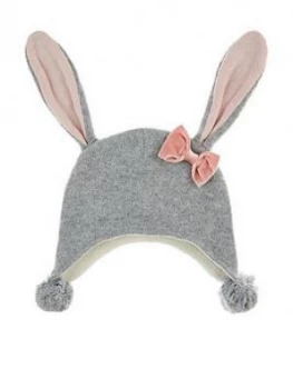 Image of Monsoon Baby Girls Ellie Floppy Ears Bunny Nepal - Grey, Size 0-12 Months