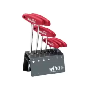 image of Wiha L-Key With T-Handle Set, 8 Piece