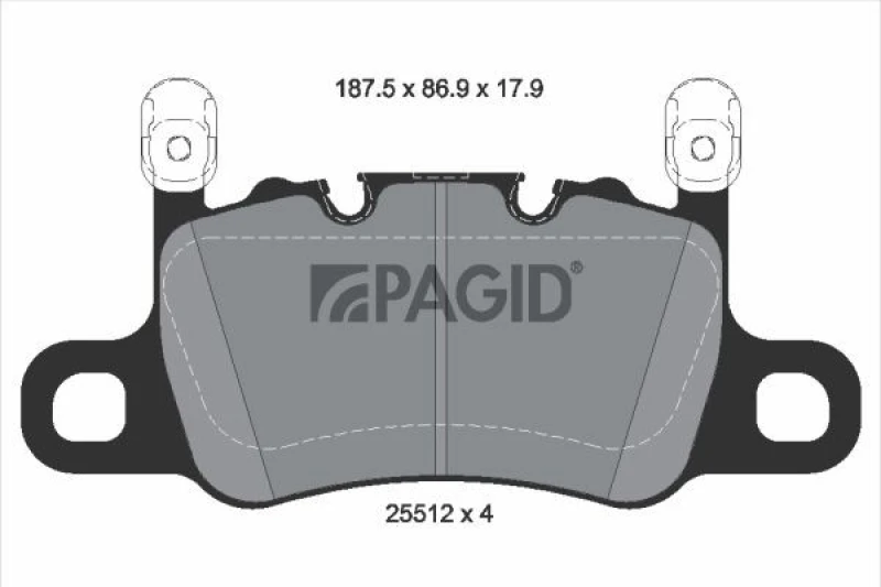 Image of Brake pad set PAGID T2915N