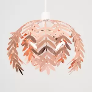 Image of Pinnate Fern Leaf Pendant Shade in Copper