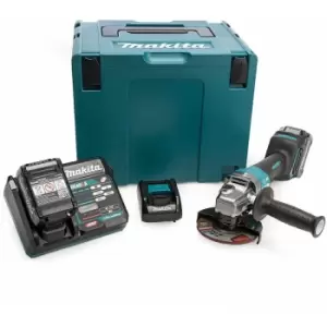 Image of Makita GA013G 40v Max XGT Cordless Angle Grinder 125mm 2 x 2.5ah Li-ion Charger Case