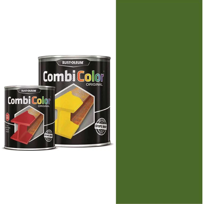 Image of Rust Oleum CombiColor Metal Protection Paint 7334.2.5 Colour: Grass Green