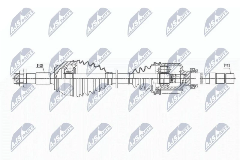 Image of NTY Drive shaft NTY NPW-FT-039