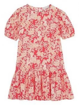 Image of Mintie by Mint Velvet Girls Millie Floral Woven Short Sleeve Dress - Multi, Size 9-10 Years, Women