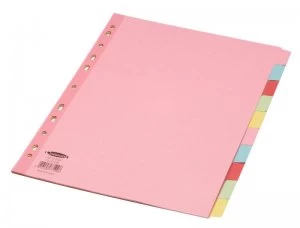 Image of Concord Divider A4 10part Reinf Assorted