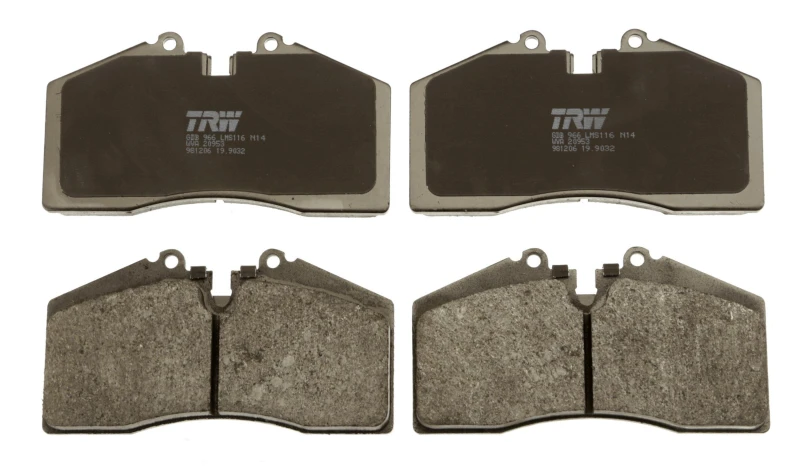 Image of TRW GDB966 Brake pad set prepared for wear warning indicator Brake Pad Set,disc brake (402)