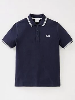 Image of Hugo Boss Short Sleeve Classic Polo Shirt Navy Size 5 Years Boys